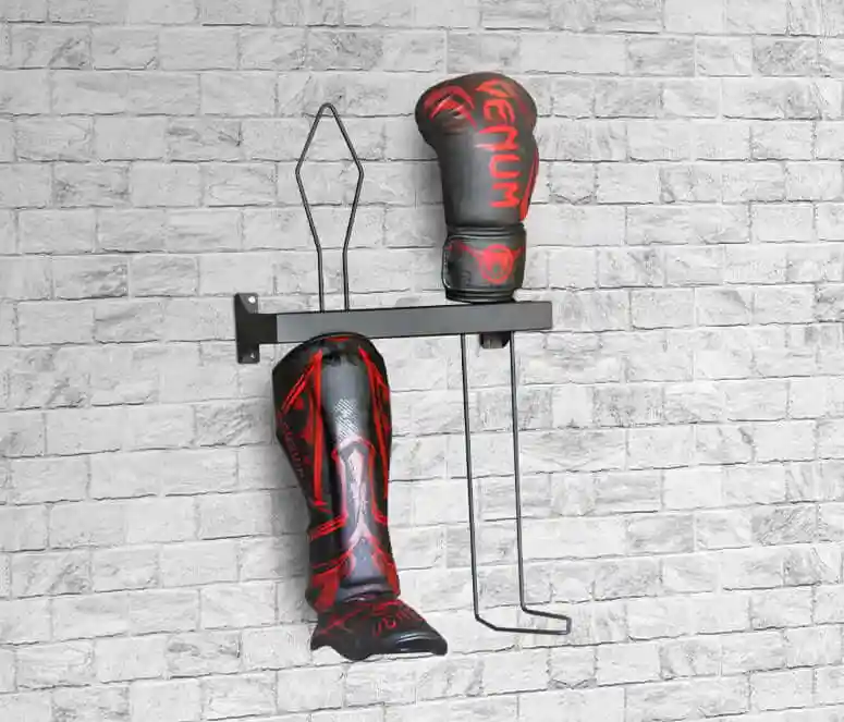 shinguard and boxing glove rack