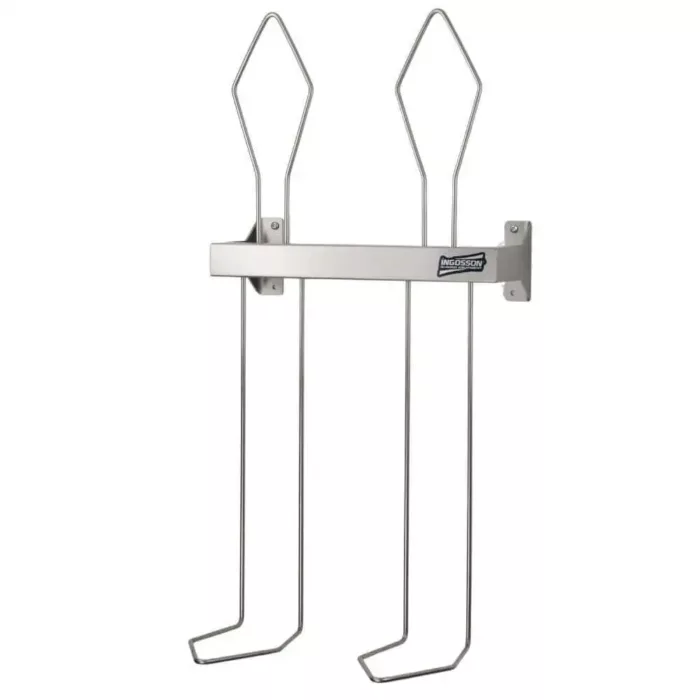 stainless steel wall rack for shinguards and boxing gloves