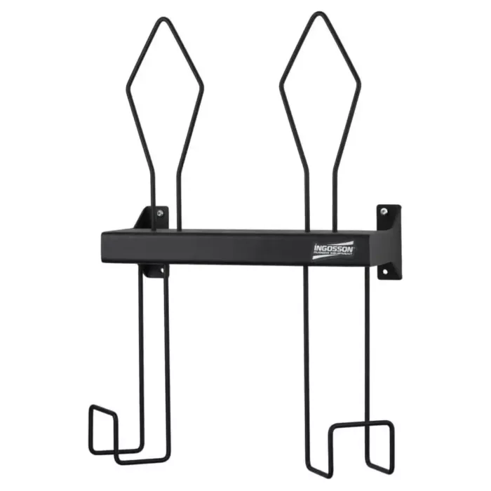 groin guard and boxing gloves wall rack combination